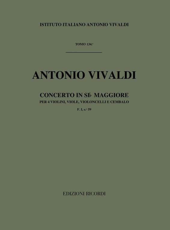 Concerto For 4 Violins In Si Bem. RV 553